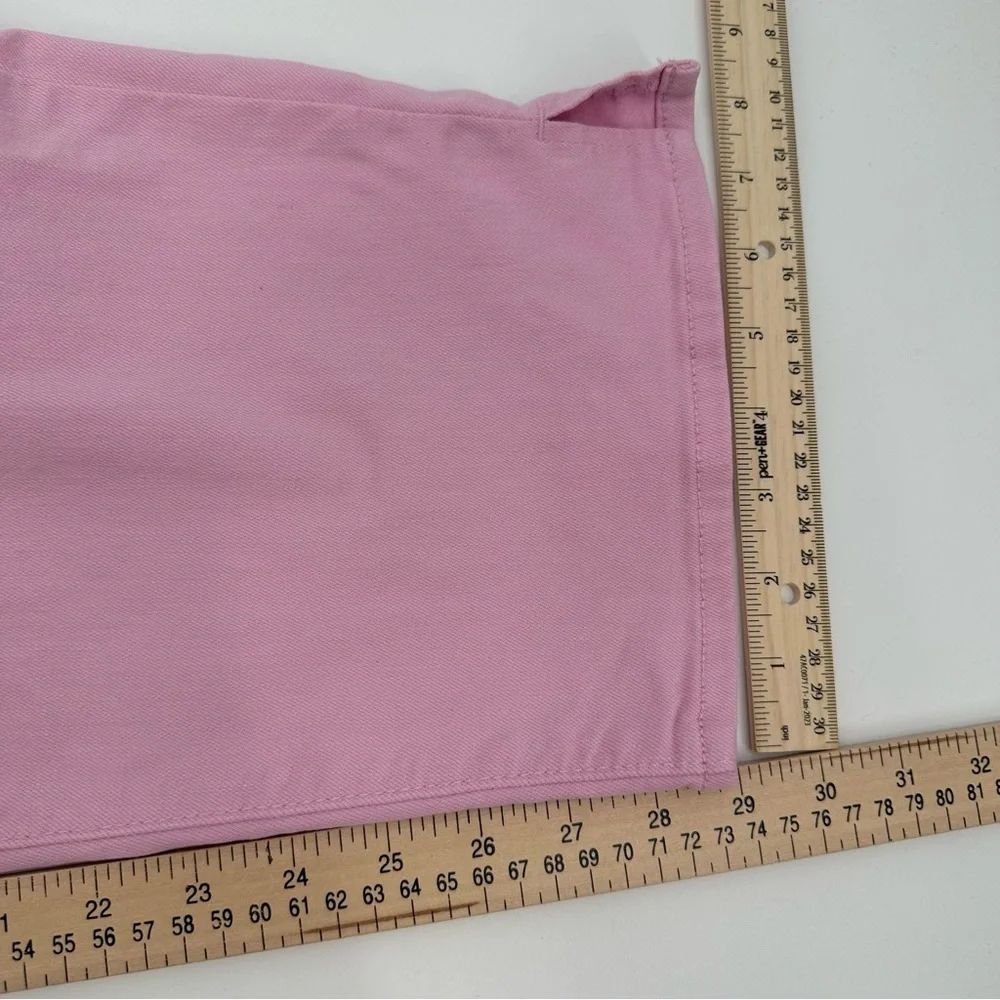 NYDJ Jeans Curves 360 Women's 26 Pink Slim Straight Ankle Stretch cfoz2637-read
